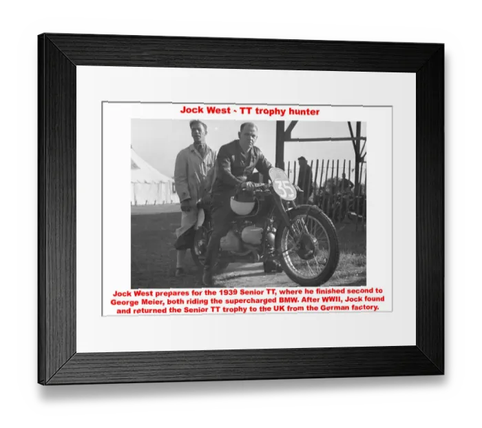 Framed Print : Jock West - TT trophy hunter Framed Print : Jock West - TT trophy hunter