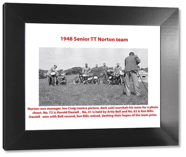 1948 Senior TT Norton team