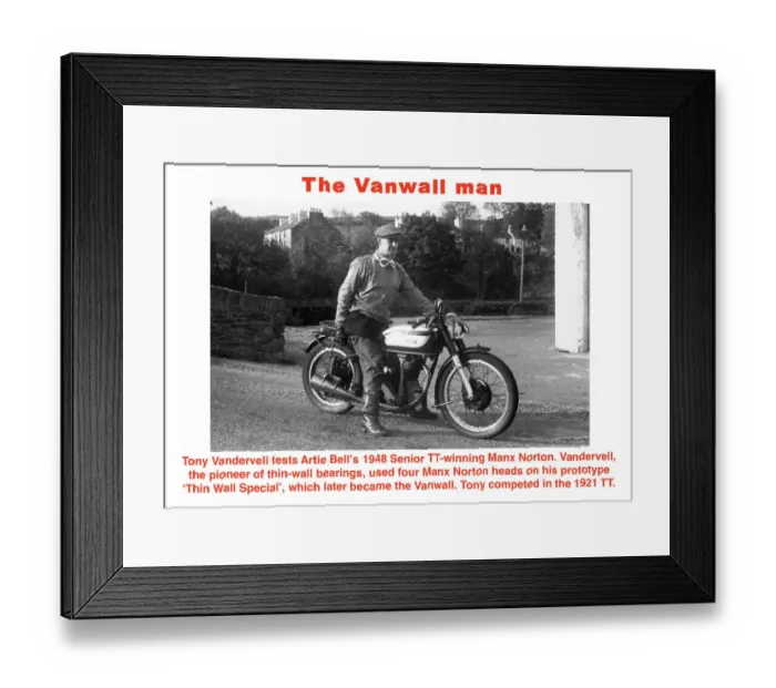 Framed Print : The Vanwall man Framed Print : The Vanwall man