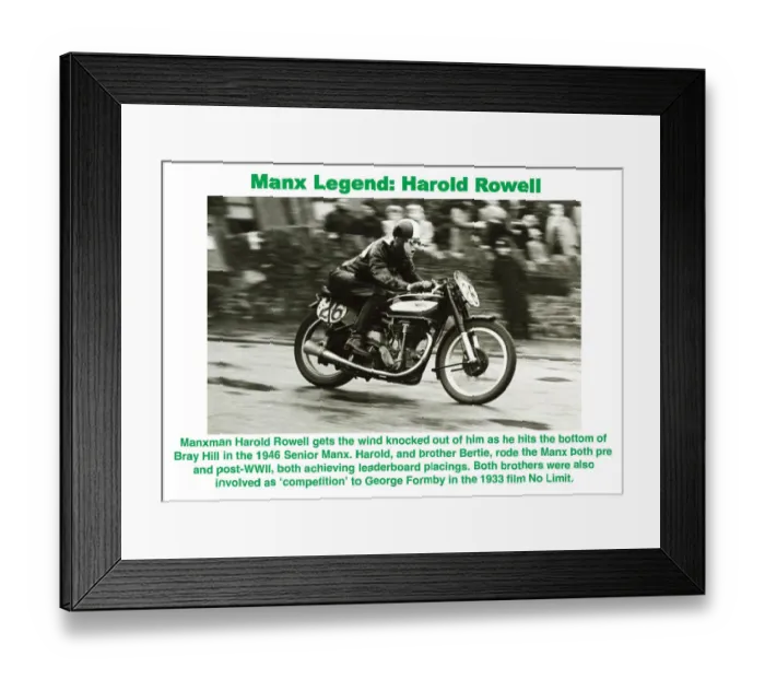 Framed Print : Manx Legend: Harold Rowell Framed Print : Manx Legend: Harold Rowell