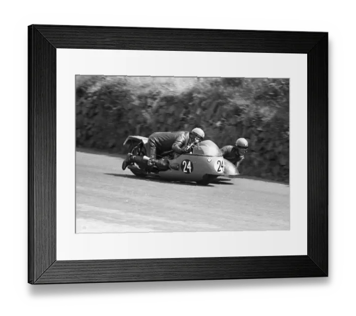 Framed Print : Ron Coxon & D B Argent (BMW) 1967 500 TT Framed Print : Ron Coxon & D B Argent (BMW) 1967 500 TT