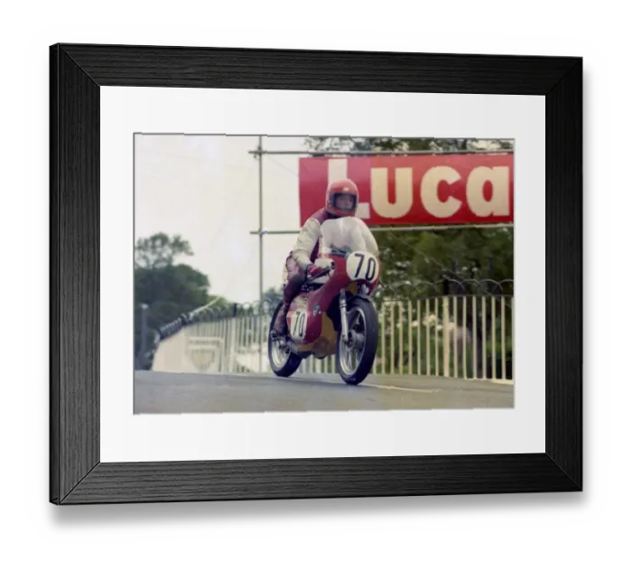 Framed Print : Derek Huxley (Yamaha) 1976 Classic TT Framed Print : Derek Huxley (Yamaha) 1976 Classic TT