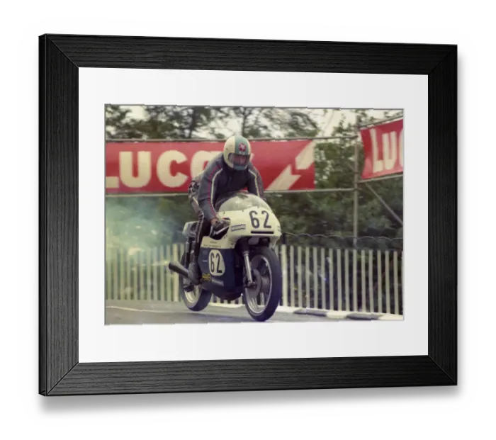 Framed Print : Alan Capstick (Triumph) 1976 Classic TT Framed Print : Alan Capstick (Triumph) 1976 Classic TT