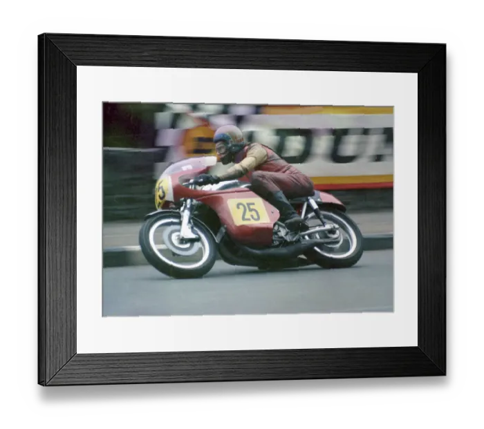 Framed Print : Charlie Sanby (Hi-Tac Suzuki) 1973 Senior TT Framed Print : Charlie Sanby (Hi-Tac Suzuki) 1973 Senior TT