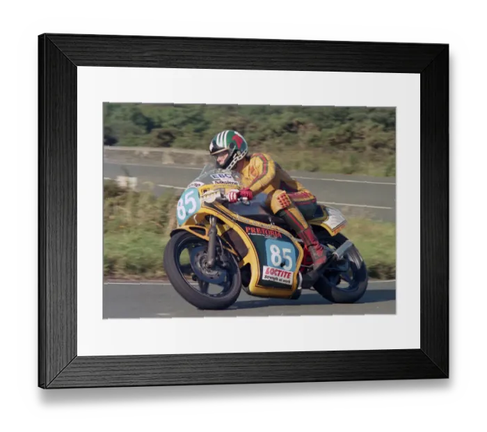 Framed Print : Barry Clay (Spondon) 1987 Junior Manx Grand Prix Framed Print : Barry Clay (Spondon) 1987 Junior Manx Grand Prix
