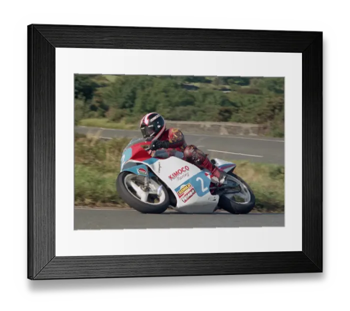 Framed Print : Craig Ryding (Kimoco) 1987 Junior Manx Grand Prix Framed Print : Craig Ryding (Kimoco) 1987 Junior Manx Grand Prix