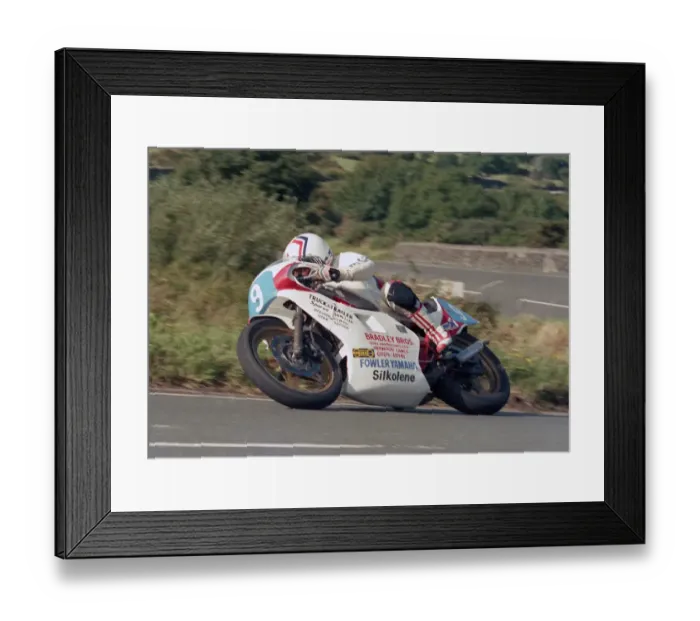 Framed Print : Ian Jones (Yamaha) 1987 Junior Manx Grand Prix Framed Print : Ian Jones (Yamaha) 1987 Junior Manx Grand Prix