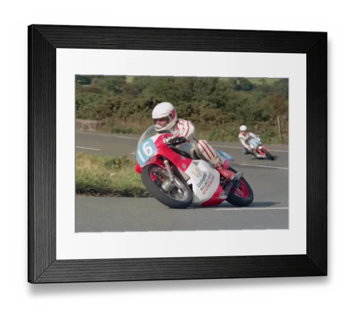 Framed Print : John Davies (Yamaha) 1987 Junior Manx Grand Prix Framed Print : John Davies (Yamaha) 1987 Junior Manx Grand Prix