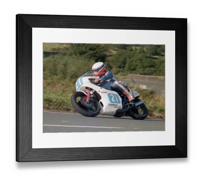 Framed Print : Tony Martin (Yamaha) 1987 Junior Manx Grand Prix Framed Print : Tony Martin (Yamaha) 1987 Junior Manx Grand Prix