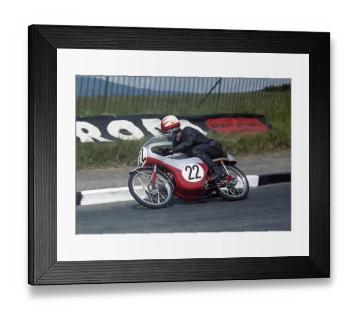 Framed Print : Brian Gleed (Honda) 1967 50cc TT Framed Print : Brian Gleed (Honda) 1967 50cc TT