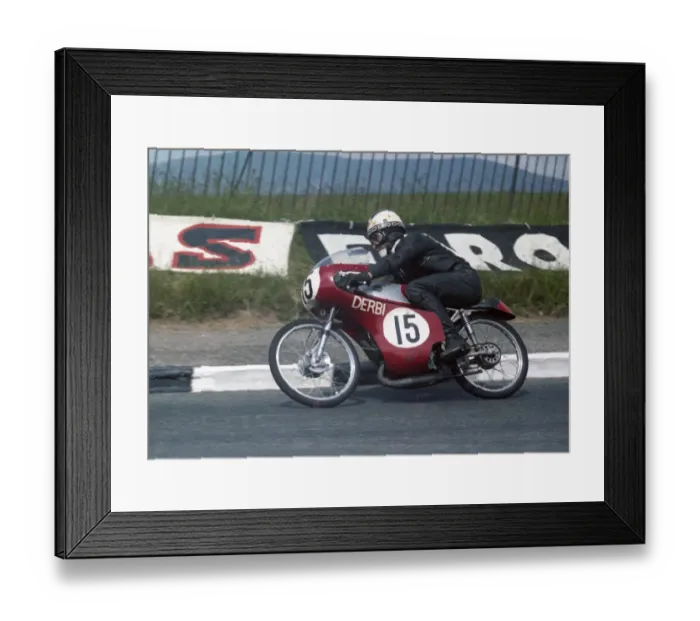 Framed Print : Martin Carney (Derbi) 1967 50cc TT Framed Print : Martin Carney (Derbi) 1967 50cc TT