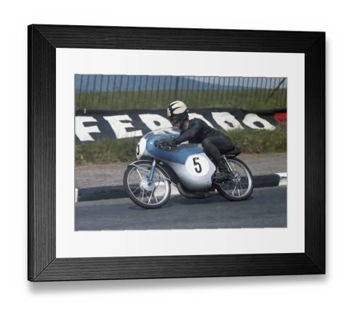 Framed Print : Tommy Robb (Suzuki) 1967 50cc TT Framed Print : Tommy Robb (Suzuki) 1967 50cc TT