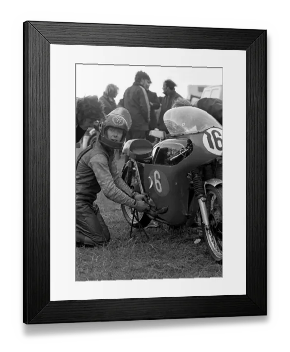 Framed Print : Danny Shimmin (AJS) 1972 Jurby Road Framed Print : Danny Shimmin (AJS) 1972 Jurby Road