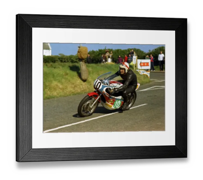 Framed Print : Tom Loughridge (Yamaha) 1974 Jurby Road Framed Print : Tom Loughridge (Yamaha) 1974 Jurby Road