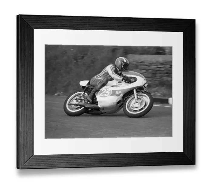 Framed Print : Jim Scott (Yamaha) 1975 Jurby Road Framed Print : Jim Scott (Yamaha) 1975 Jurby Road