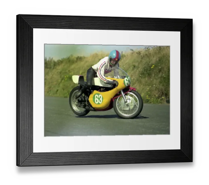 Framed Print : David Connor (Yamaha) 1976 Jurby Road Framed Print : David Connor (Yamaha) 1976 Jurby Road