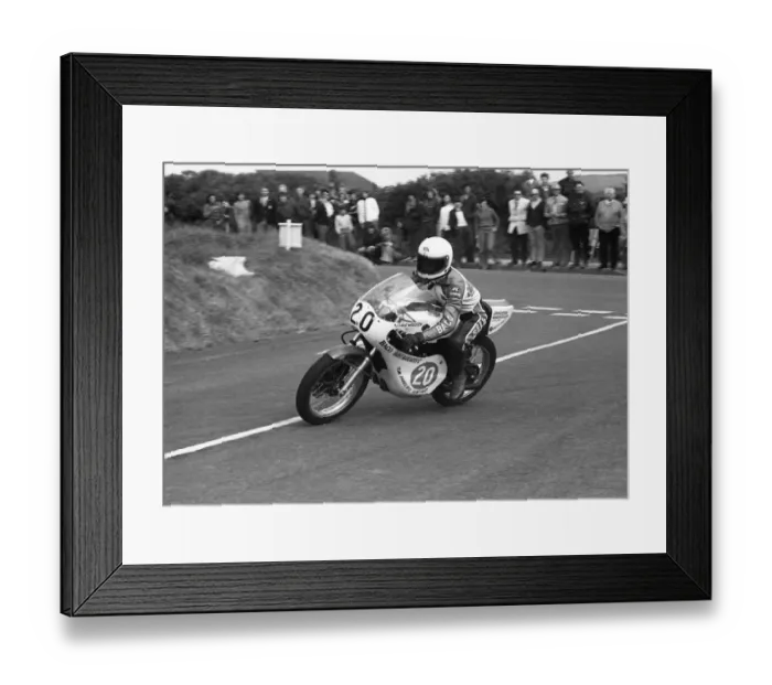Framed Print : Dave Rees (Yamaha) 1977 Jurby Road Framed Print : Dave Rees (Yamaha) 1977 Jurby Road