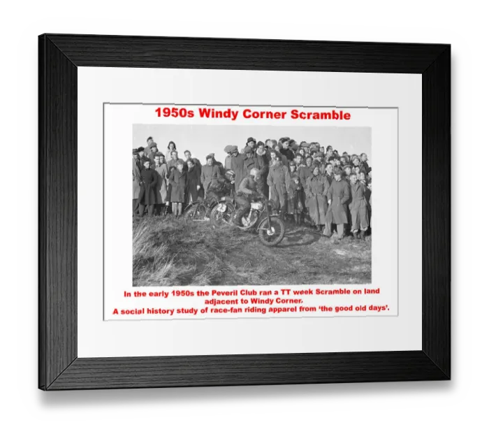 Framed Print : 1950s Windy Corner Scramble Framed Print : 1950s Windy Corner Scramble