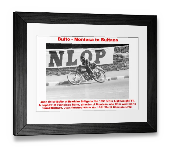 Framed Print : Bulto - Montesa to Bultaco
