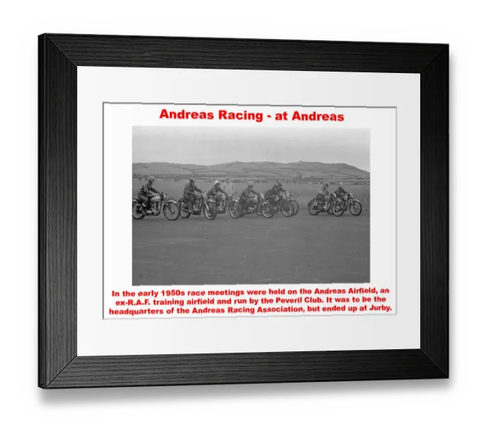 Framed Print : Andreas Racing - at Andreas Framed Print : Andreas Racing - at Andreas