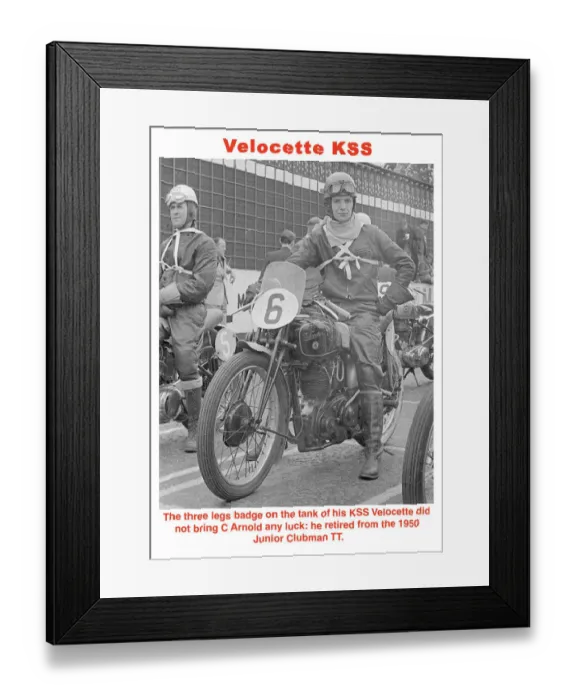 Framed Print : 1950 Velocette KSS Framed Print : 1950 Velocette KSS