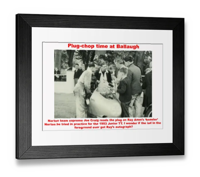 Framed Print : Plug-chop time at Ballaugh Framed Print : Plug-chop time at Ballaugh