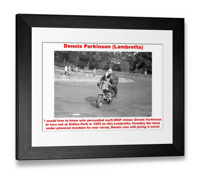 Framed Print : Dennis Parkinson (Lambretta) Framed Print : Dennis Parkinson (Lambretta)