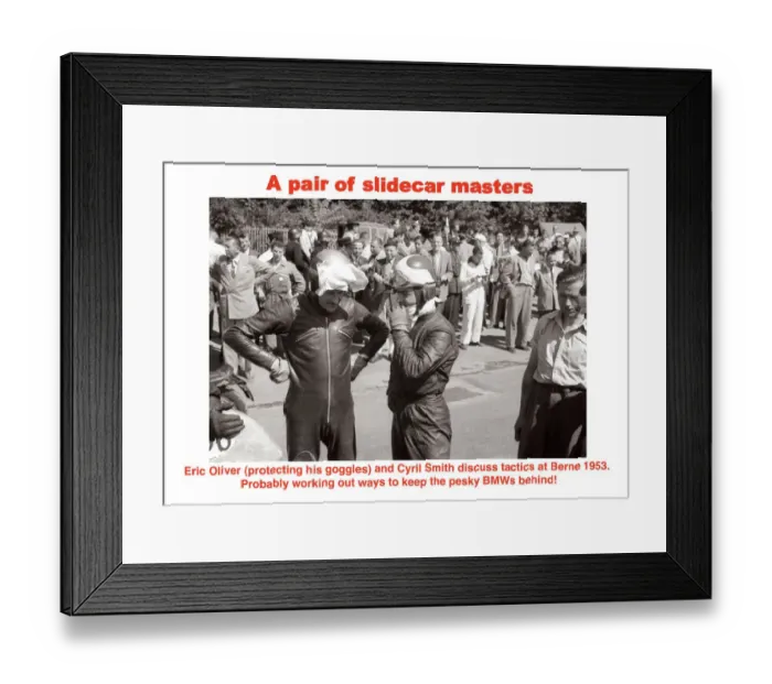 Framed Print : A pair of slidecar masters Framed Print : A pair of slidecar masters