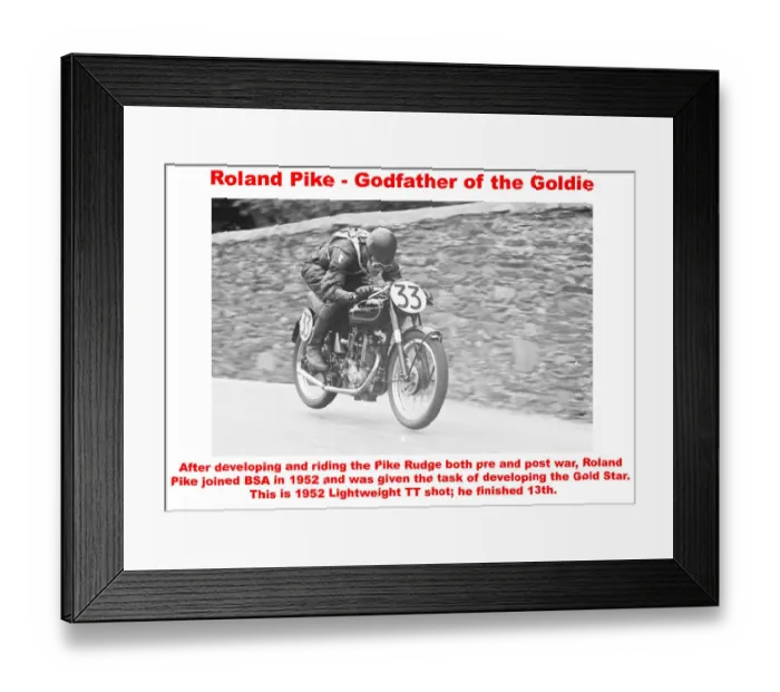 Framed Print : Roland Pike - Godfather of the Goldie Framed Print : Roland Pike - Godfather of the Goldie