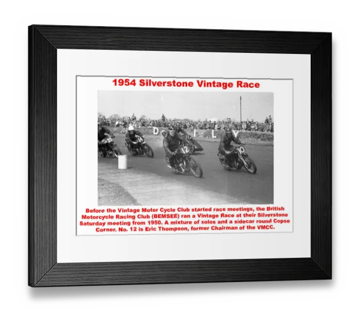 Framed Print : 1954 Silverstone Vintage Race Framed Print : 1954 Silverstone Vintage Race