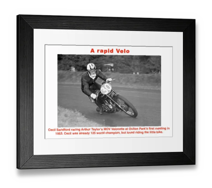 Framed Print : A rapid Velo Framed Print : A rapid Velo