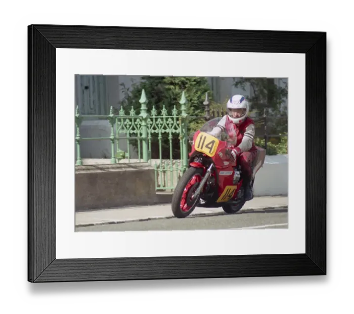 Framed Print : Derek Whalley (Guzzi) 1987 Senior Manx Grand Prix Framed Print : Derek Whalley (Guzzi) 1987 Senior Manx Grand Prix