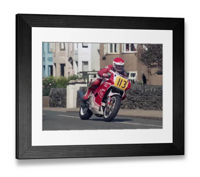 Framed Print : Malcolm Guymer (Yamaha) 1987 Senior Manx Grand Prix Framed Print : Malcolm Guymer (Yamaha) 1987 Senior Manx Grand Prix