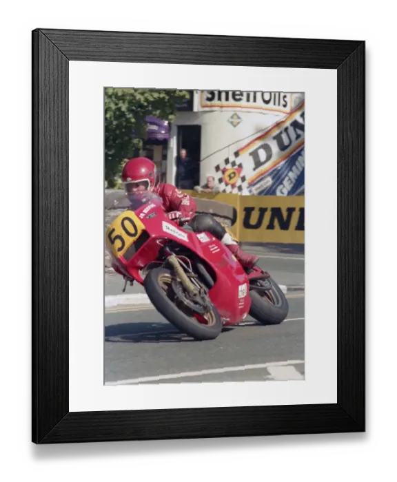 Framed Print : Chris Halford (Kawasaki) 1987 Senior Manx Grand Prix Framed Print : Chris Halford (Kawasaki) 1987 Senior Manx Grand Prix