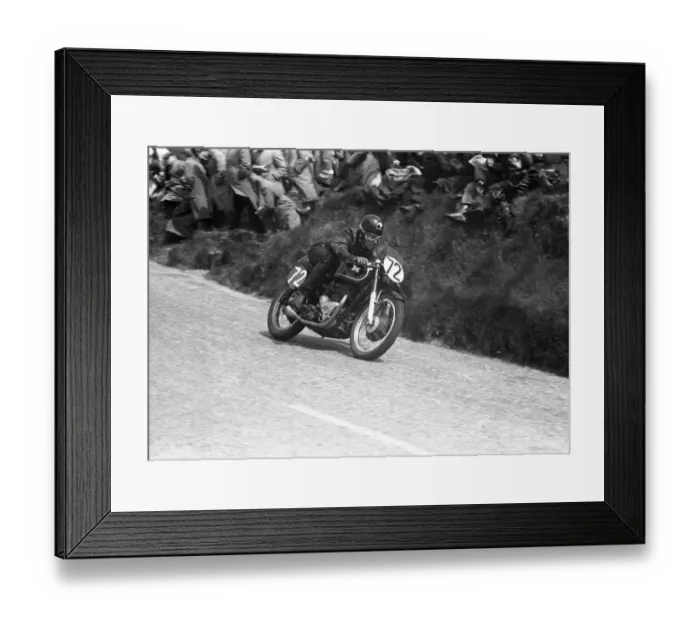 Framed Print : Paul Fahey (Matchless) 1956 Senior TT