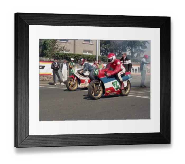 Framed Print : Ray Haynes (Yamaha) & Dave Moffitt (Yamaha) 1987 Lightweight Manx Grand Prix Framed Print : Ray Haynes (Yamaha) & Dave Moffitt (Yamaha) 1987 Lightweight Manx Grand Prix