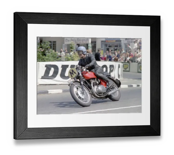 Framed Print : Travelling marshal Bill Beevers (BSA) 1967 TT Framed Print : Travelling marshal Bill Beevers (BSA) 1967 TT