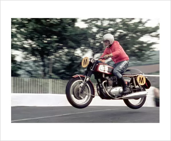 Travelling marshal Alan Kipper Killip (Triumph) 1977 TT