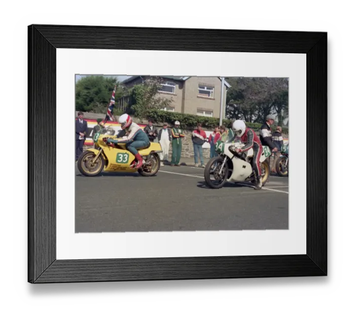 Framed Print : Alan Potter (Armstrong) & Derek Wagstaff (Yamaha) 1987 Lightweight Manx Grand Prix Framed Print : Alan Potter (Armstrong) & Derek Wagstaff (Yamaha) 1987 Lightweight Manx Grand Prix
