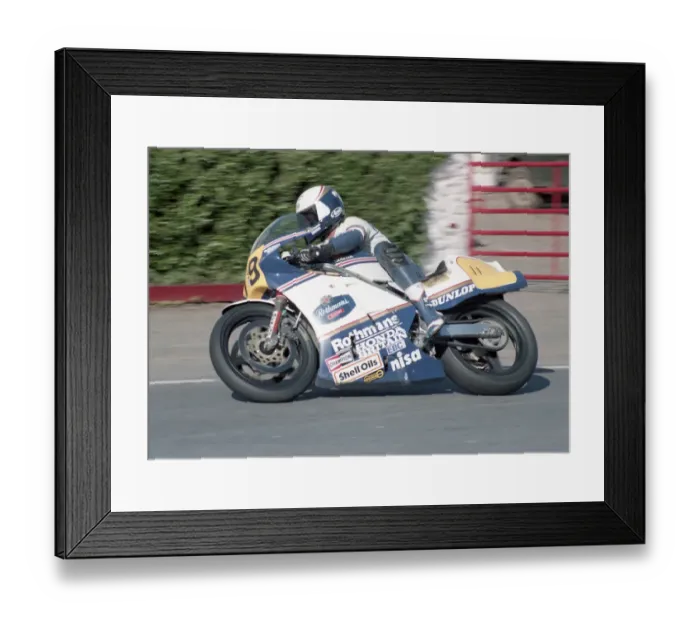 Framed Print : Roger Burnett (Rothmans Honda) 1985 Senior TT Framed Print : Roger Burnett (Rothmans Honda) 1985 Senior TT