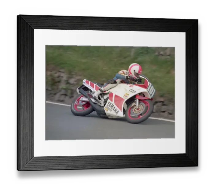 Framed Print : Mat Oxley (Yamaha) 1986 Production D TT Framed Print : Mat Oxley (Yamaha) 1986 Production D TT