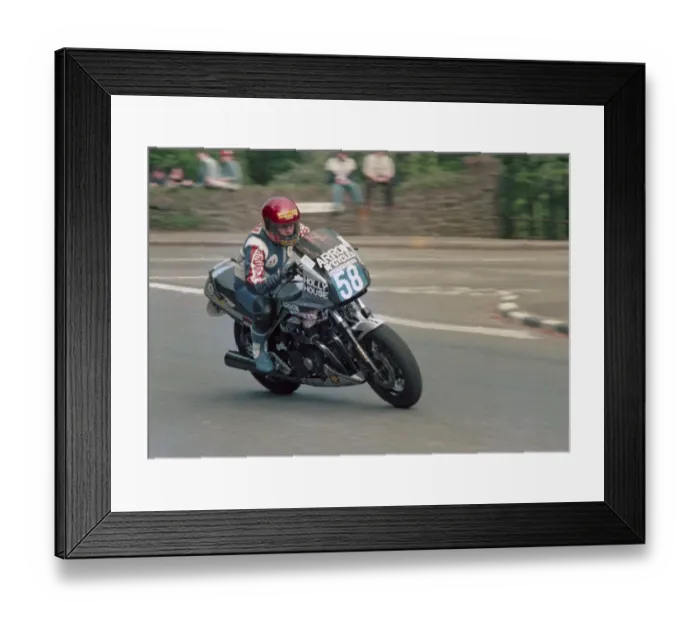 Framed Print : David Huntingdon (Honda) 1986 Production B TT Framed Print : David Huntingdon (Honda) 1986 Production B TT