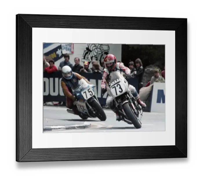 Framed Print : David Huntingdon (Honda) 1985 Production B TT Framed Print : David Huntingdon (Honda) 1985 Production B TT