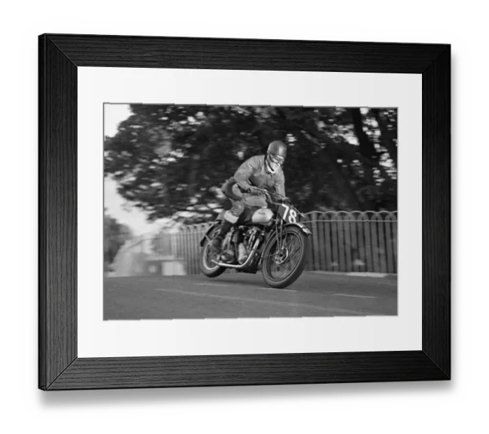 Framed Print : K H King (Triumph) 1949 Lightweight Clubman TT Framed Print : K H King (Triumph) 1949 Lightweight Clubman TT