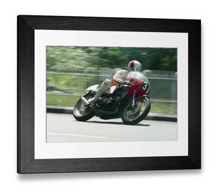 Framed Print : Alan Bud Jackson (Wilson Yamaha) 1987 Formula Two TT