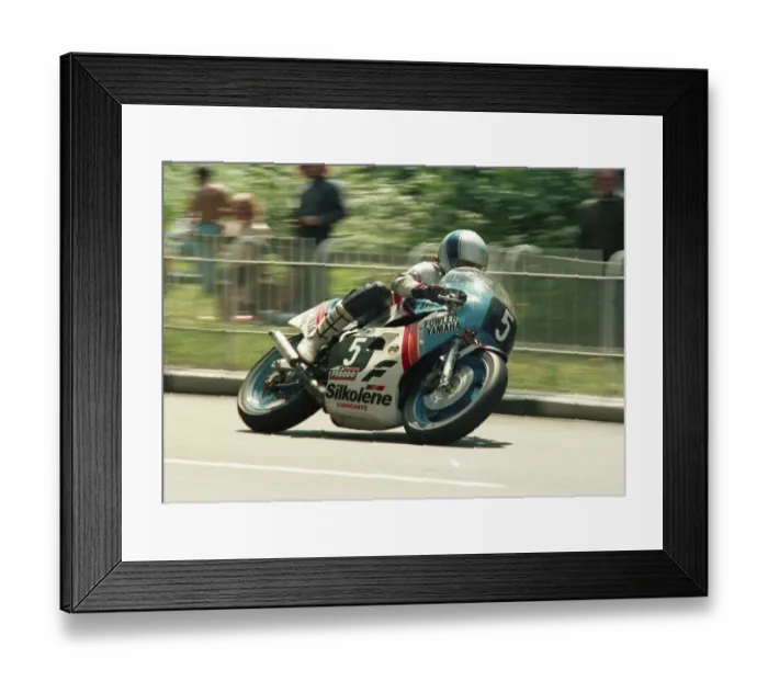 Framed Print : Steve Williams (Yamaha) 1987 Formula Two TT Framed Print : Steve Williams (Yamaha) 1987 Formula Two TT