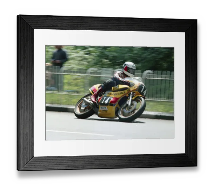Framed Print : Graeme McGregor (Yamaha) 1987 Formula Two TT Framed Print : Graeme McGregor (Yamaha) 1987 Formula Two TT