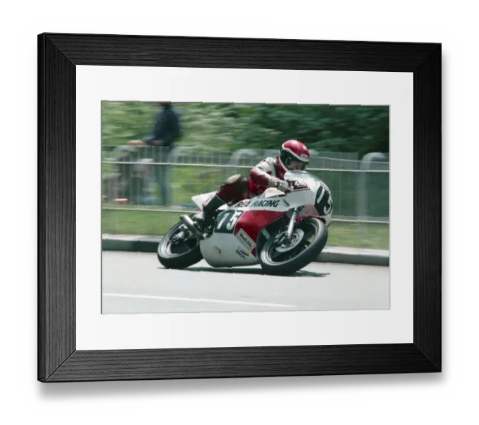Framed Print : Johnny Rea (Yamaha) 1987 Formula Two TT Framed Print : Johnny Rea (Yamaha) 1987 Formula Two TT