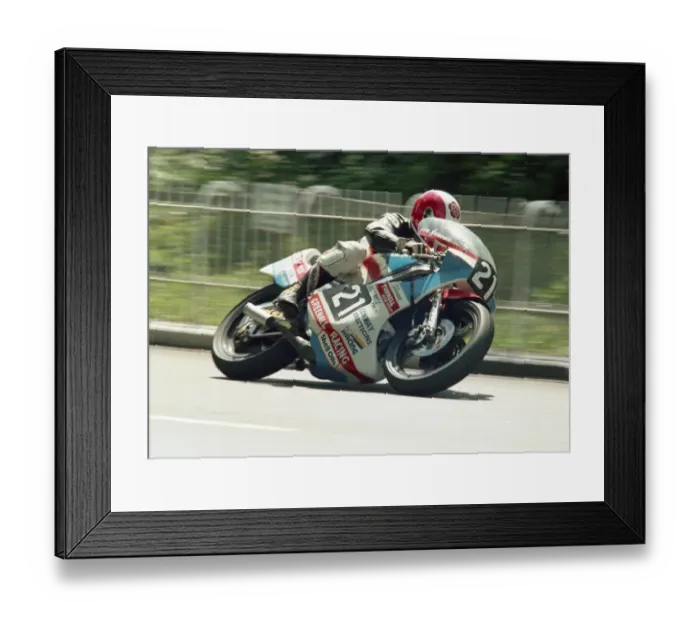 Framed Print : Jim Hodson (Yamaha) 1987 Formula Two TT Framed Print : Jim Hodson (Yamaha) 1987 Formula Two TT