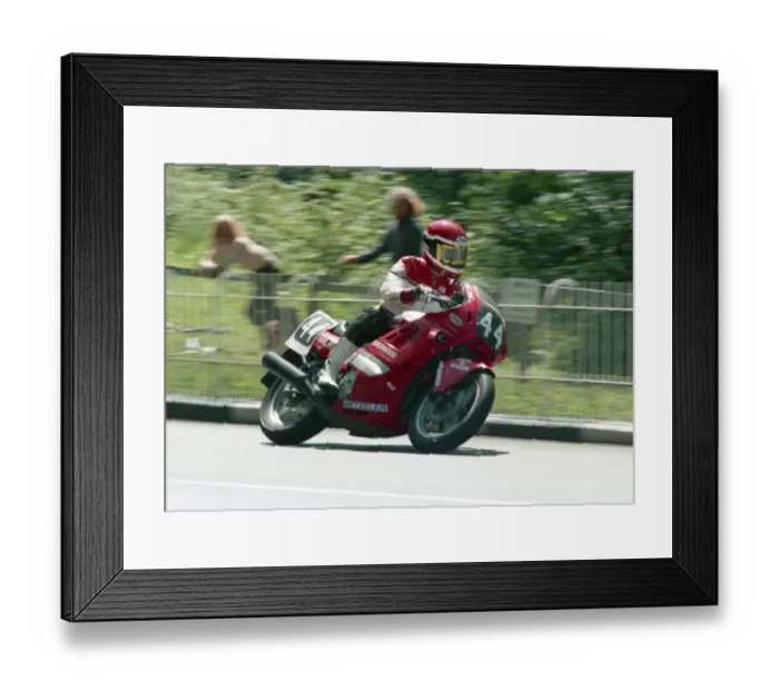 Framed Print : Jim Hunter (Honda) 1987 Formula Two TT Framed Print : Jim Hunter (Honda) 1987 Formula Two TT